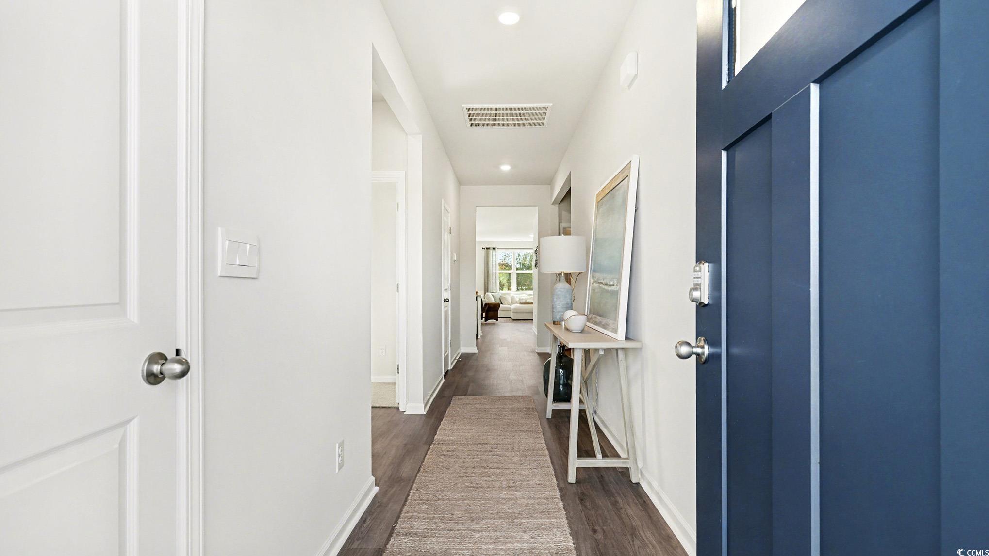 312 RookRoost Circle Conway, SC 29526 - Photo 2 of 29 Corridor featuring recessed lighting and dark wood-style floors