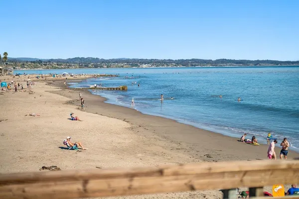 a view of a ocean beach