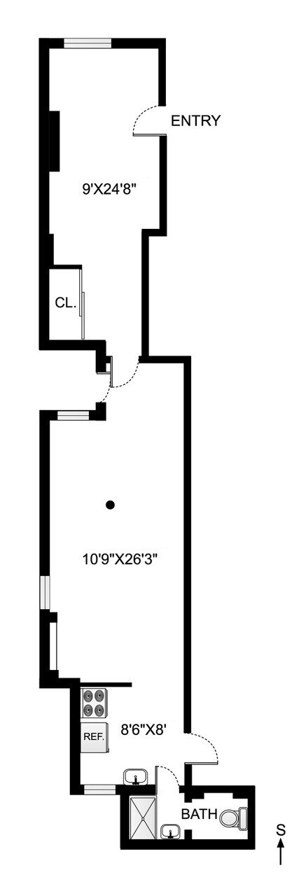 195 Prince Street, Unit 1LL Manhattan, NY 10012 - Photo 7 of 7 a picture of floor plan