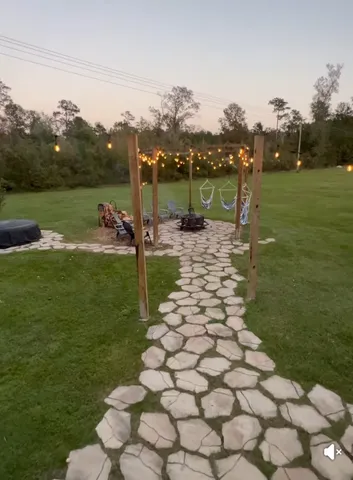 a view of a golf course with a lake