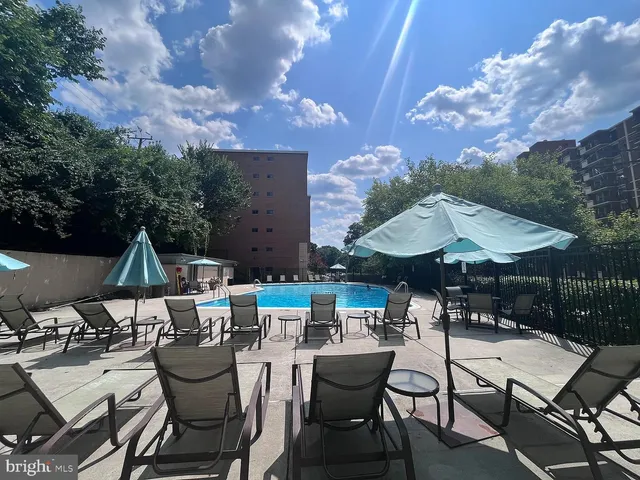 a view of under an umbrella