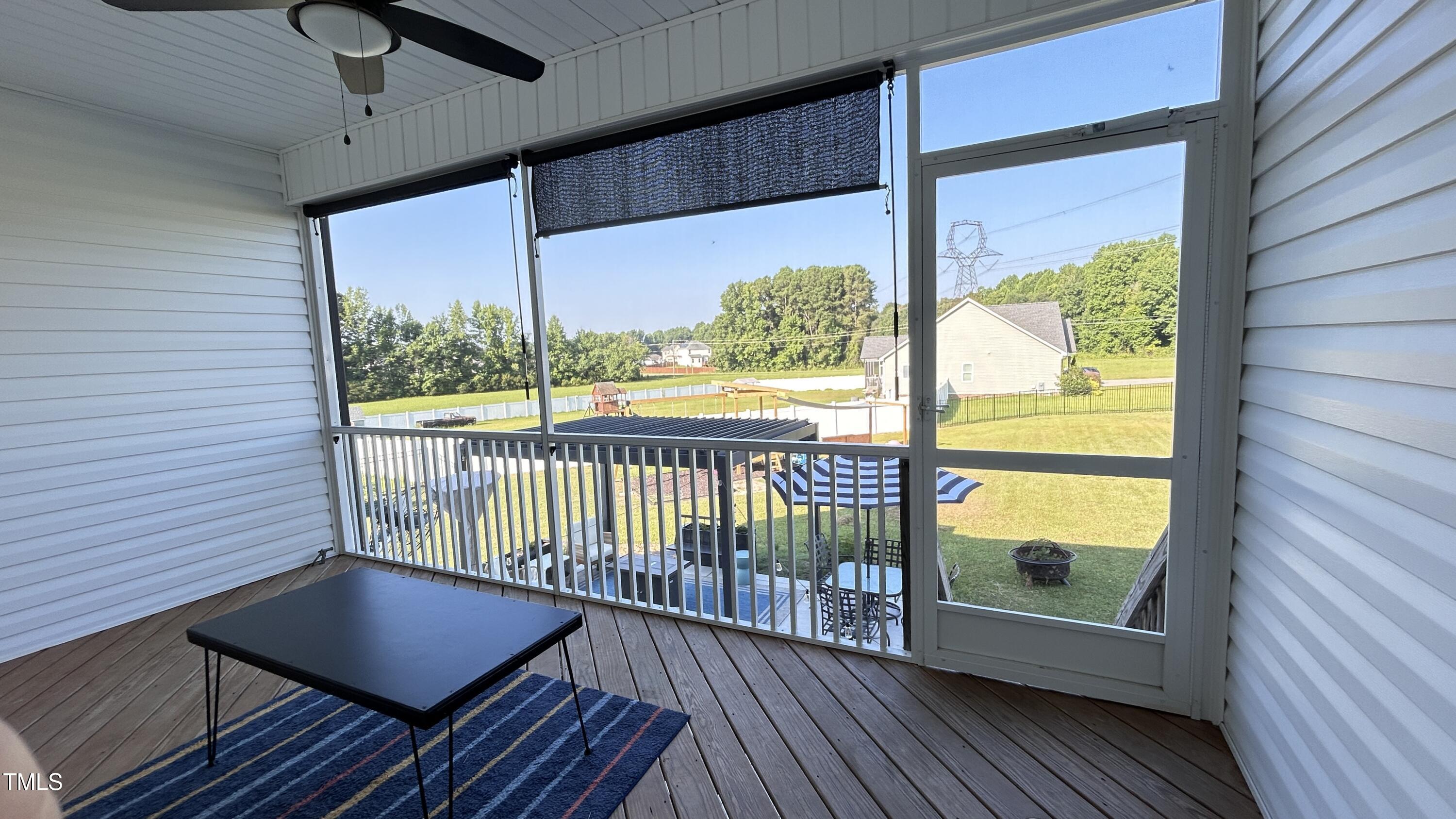18 Pawnee Place Willow Spring, NC 27592 - Photo 29 of 35 a view of a balcony with wooden floor