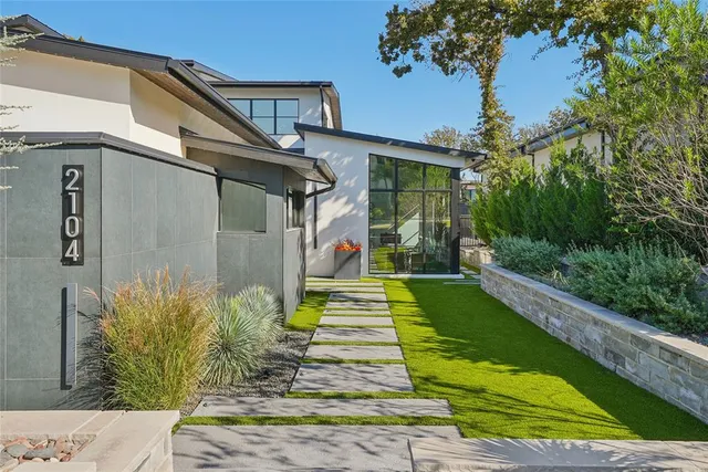 a front view of a house