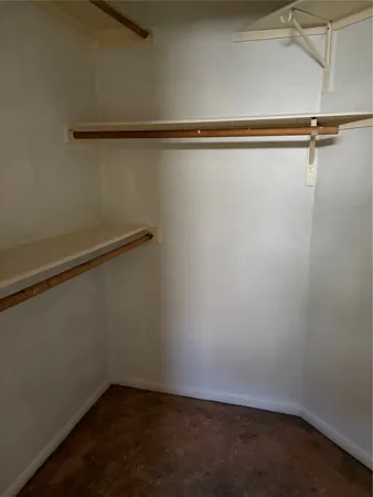 a close view of closet