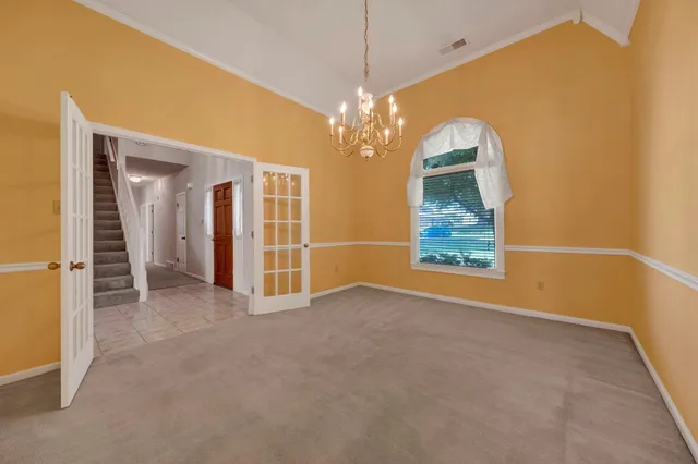 a view of a room with window