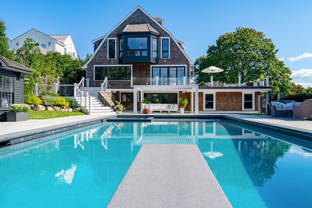 a view of a house with pool