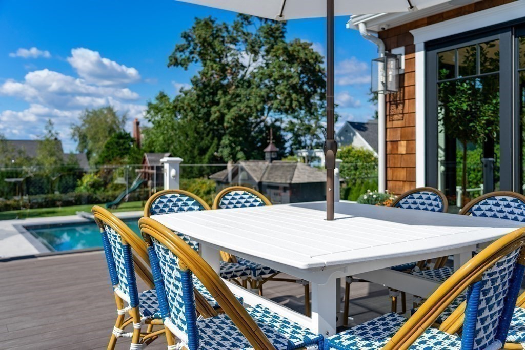 21 Jarvis Avenue Hingham, MA 02043 - Photo 24 of 30 a view of an outside dining space with furniture