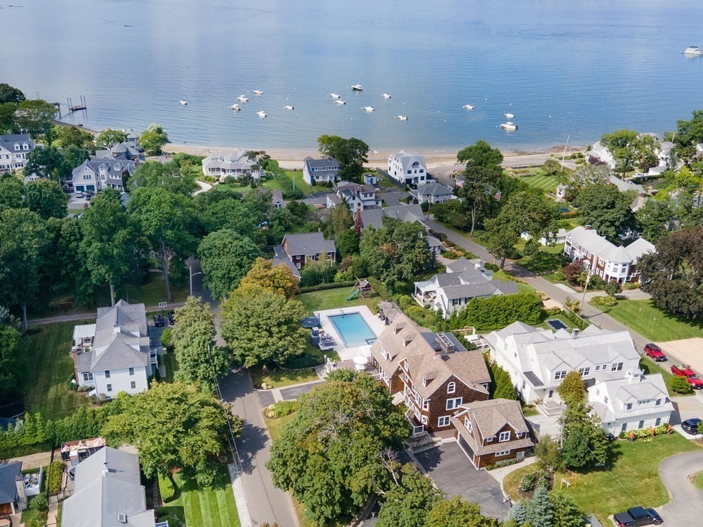 21 Jarvis Avenue Hingham, MA 02043 - Photo 4 of 30 an aerial view of a house with a garden