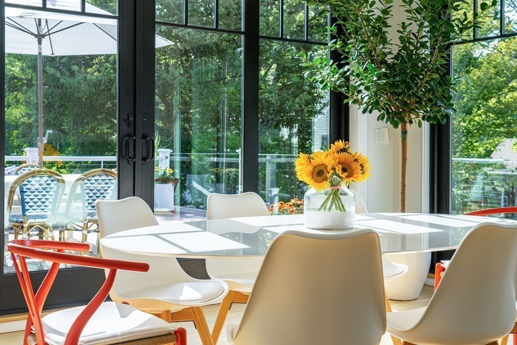 21 Jarvis Avenue Hingham, MA 02043 - Photo 9 of 30 a view of a dining room with furniture window and outside view