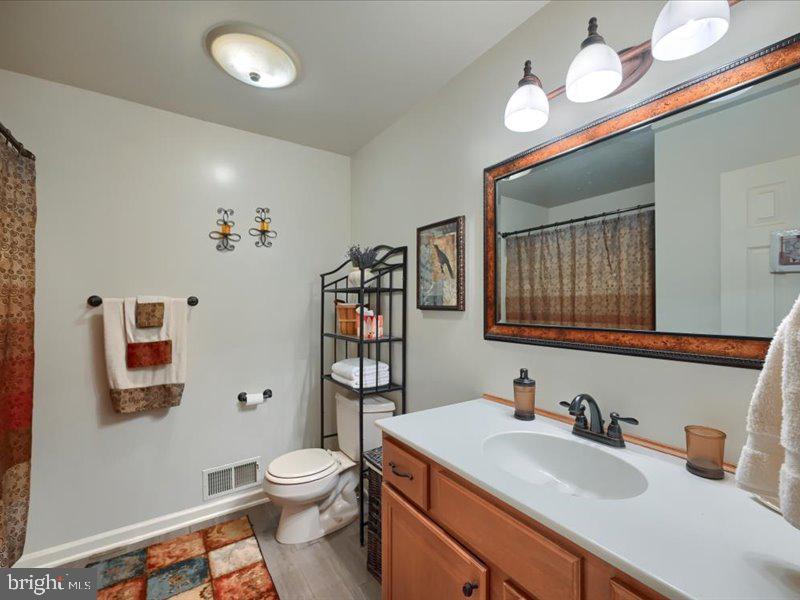 301 Larkin Drive Red Lion, PA 17356 - Photo 44 of 61 a bathroom with a toilet a sink and a mirror