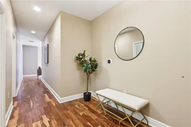 a view of a storage & utility room with washer and dryer