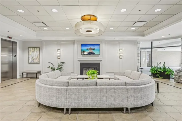 a city skyline with tall buildings