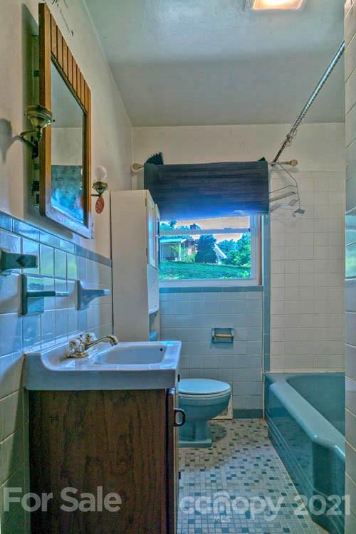 1411 Newfound Road Canton, NC 28716 - Photo 3 of 24 a bathroom with a sink toilet and shower