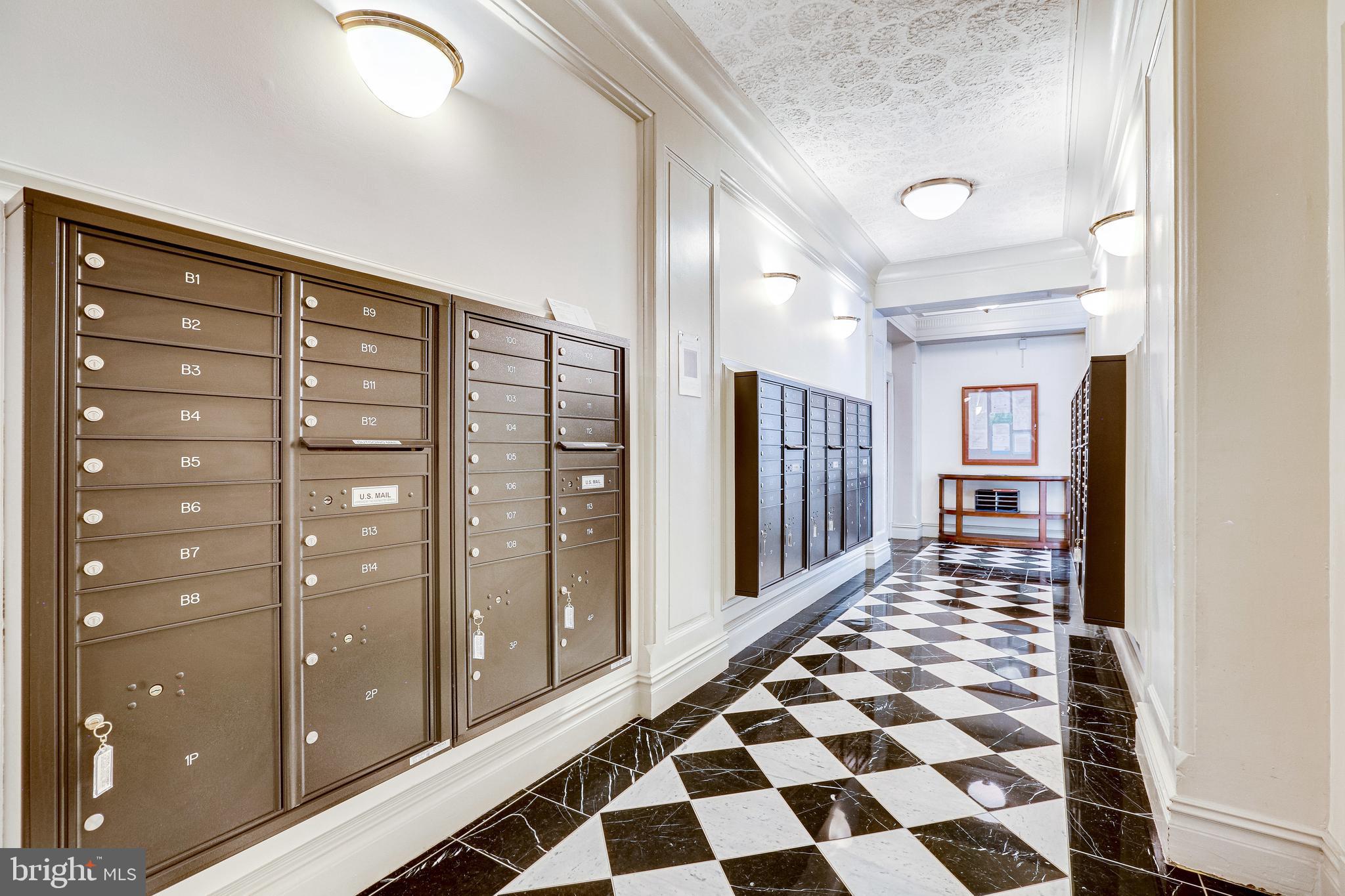 1514 17th Street Northwest, Unit 107 Washington, DC 20036 - Photo 41 of 63 Central mail and package area