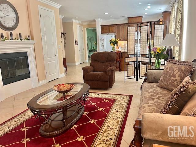 Undisclosed Address Bakersfield, CA 93306 - Photo 10 of 51 a living room with furniture and a fireplace