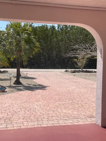 a backyard of a house