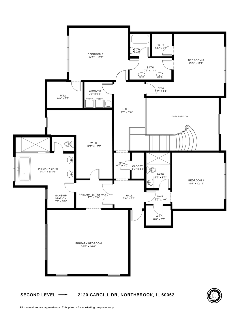 2120 Cargill Drive Northbrook, IL 60062 - Photo 3 of 4 a black and white photo of a black and white photo