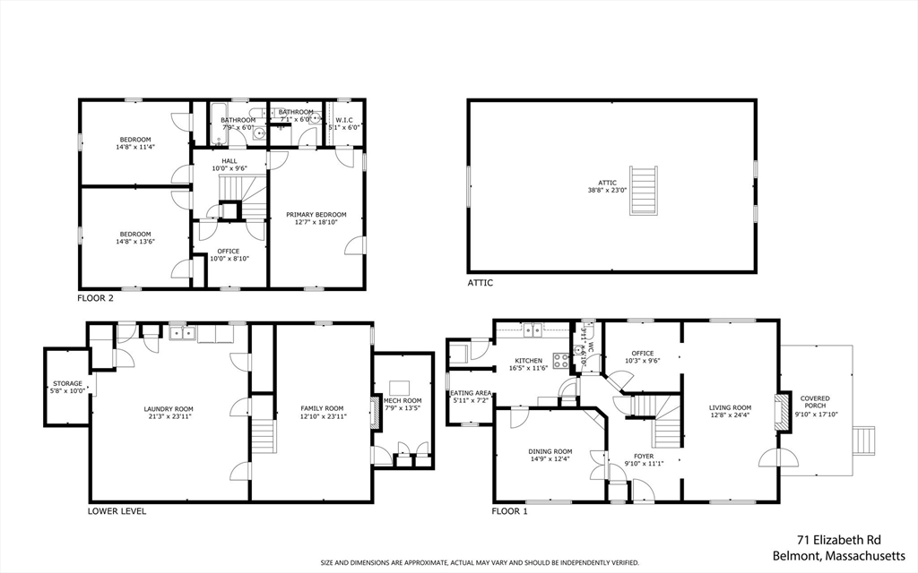 71 Elizabeth Road Belmont, MA 02478 - Photo 40 of 40 Gallery Image 40