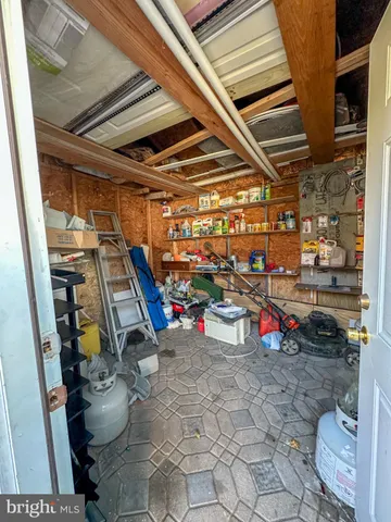 a view of a room with storage space