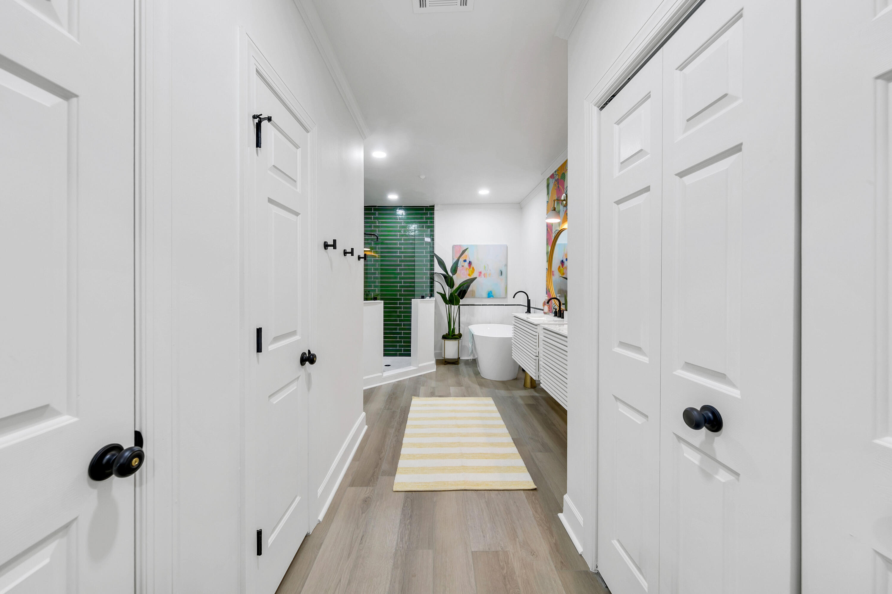 10343 East County Highway 30A, Unit E402 Inlet Beach, FL 32413 - Photo 17 of 34 a view of a hallway with a white walls