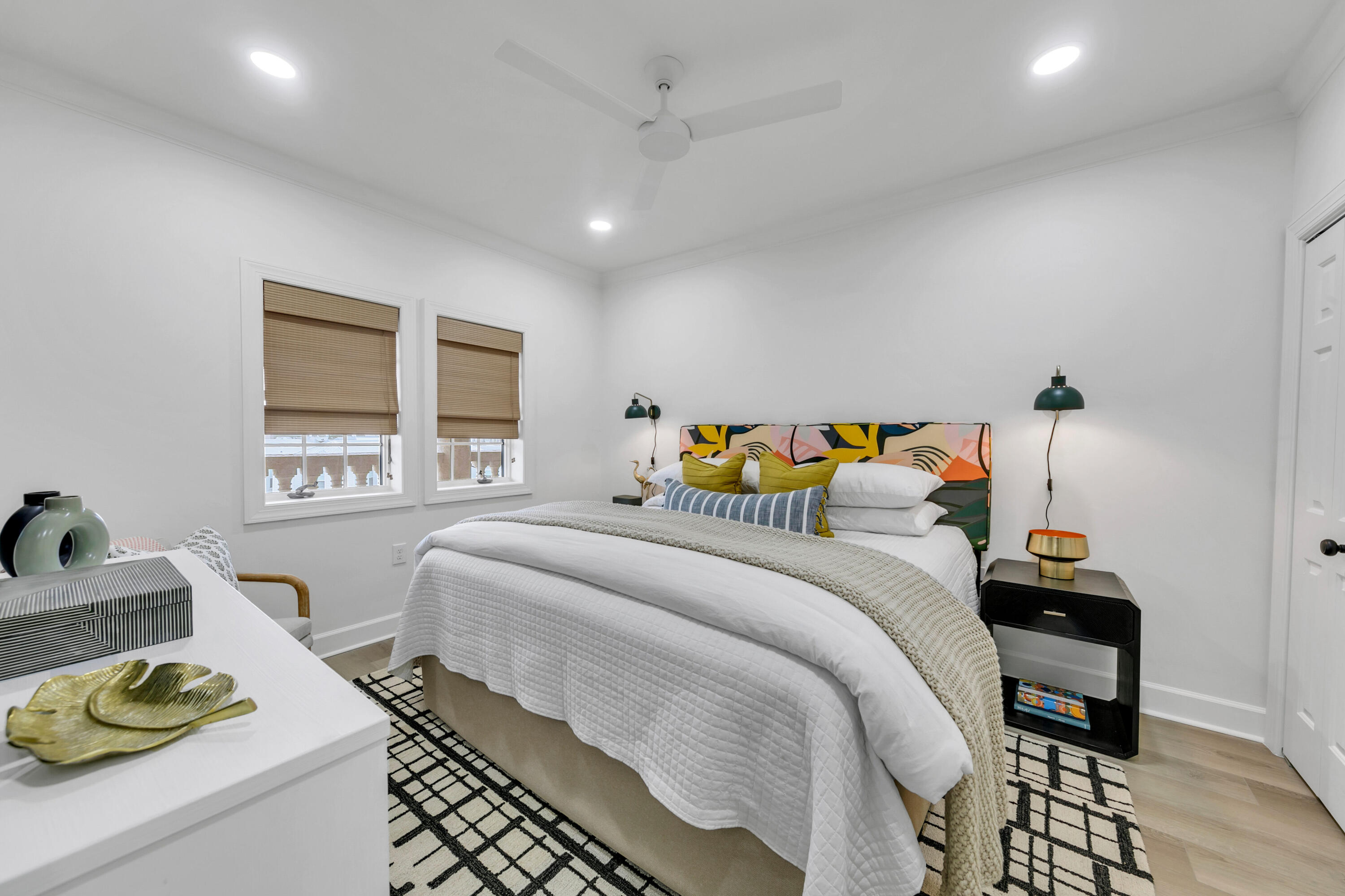 10343 East County Highway 30A, Unit E402 Inlet Beach, FL 32413 - Photo 20 of 34 a bedroom with a bed and a window