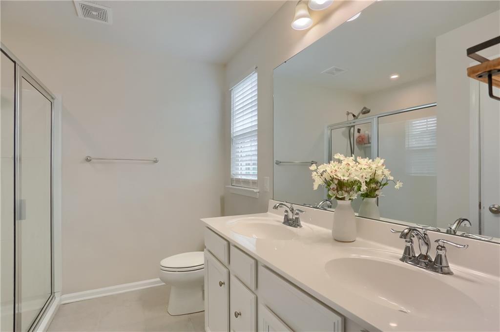 153 Piatt Estates Drive Washington, PA 15301 - Photo 24 of 50 Master bathroom is bright w/walk-in shower, and dual vanities