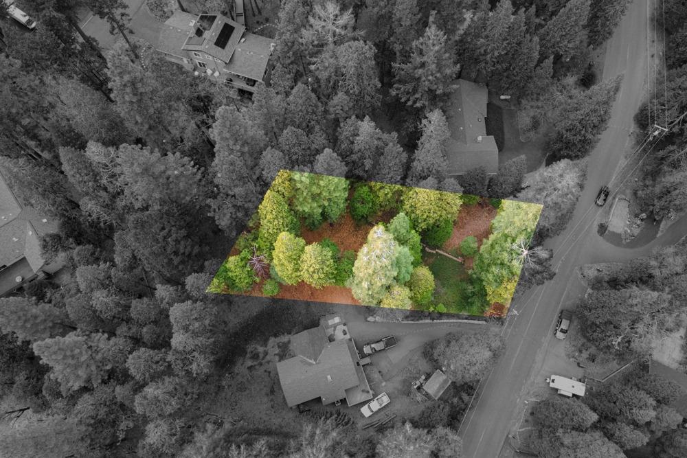 3988 Pearl Road Pollock Pines, CA 95726 - Photo 14 of 15 an aerial view of a house with a yard
