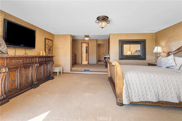 a view of a living room with a large window