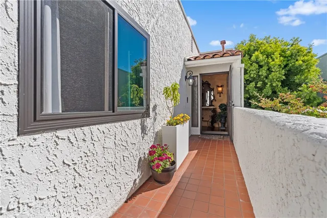 a view of a entryway door front of house