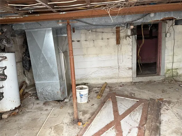 a view of water heater room