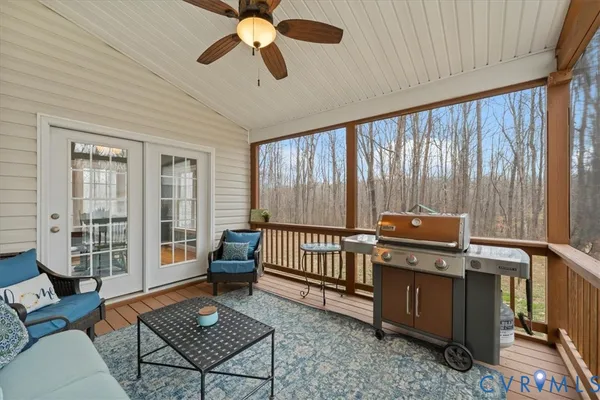 a view of a yard with an outdoor space