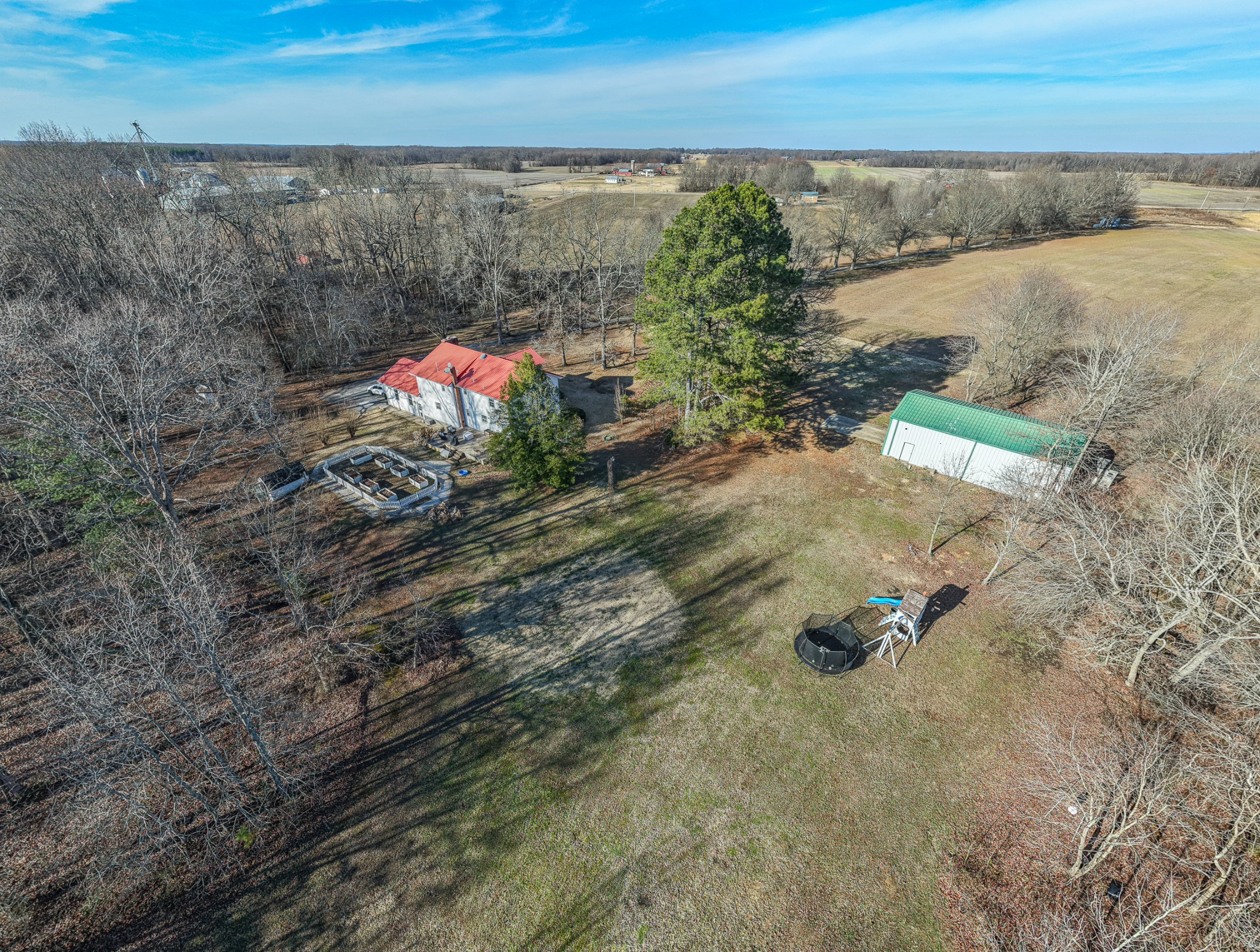 175 Dry Weakley Road Ethridge, TN 38456 - Photo 49 of 49 an aerial view of residential houses with outdoor space