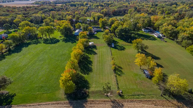 an aerial view of residential building and ocean