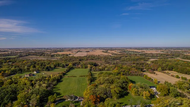 an aerial view of a city