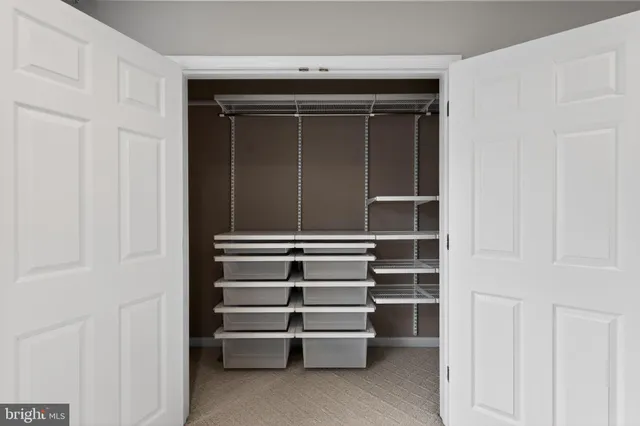 a close view of closet