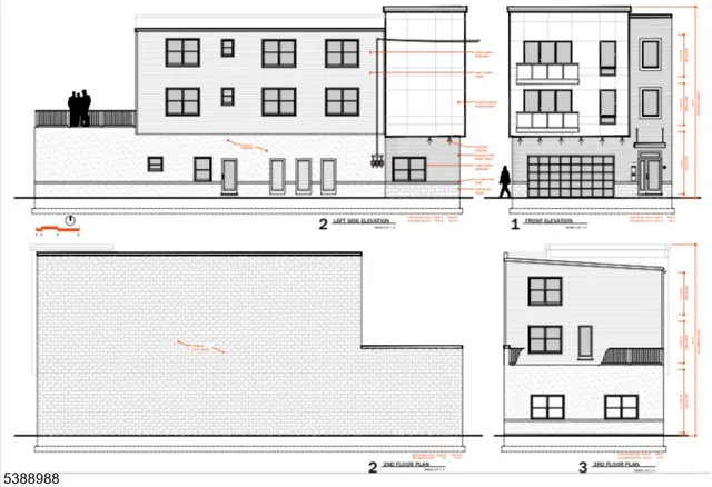 a kitchen with a refrigerator and a sink