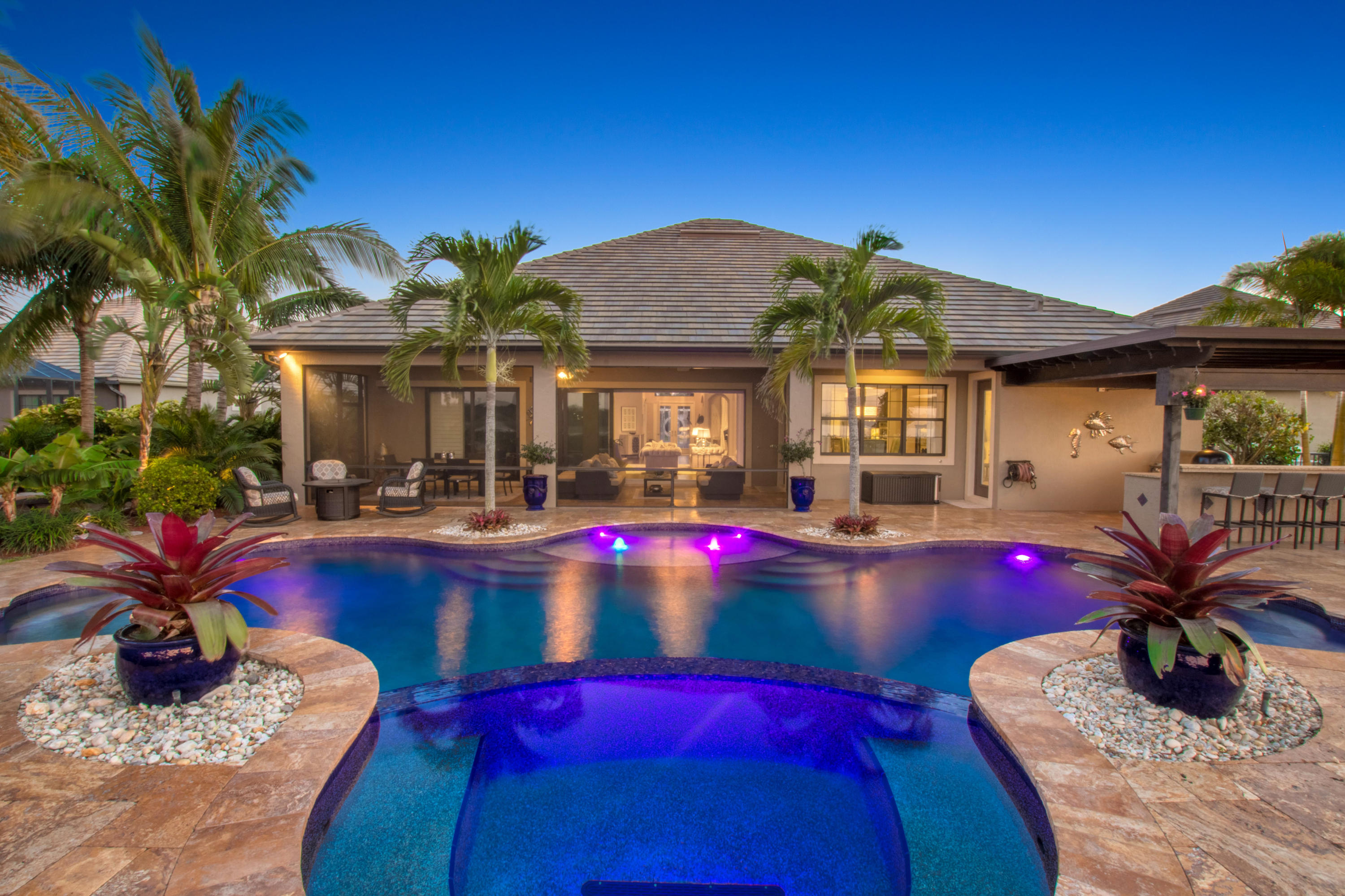 10817 Pisa Road Wellington, FL 33414 - Photo 23 of 30 Gorgeous view of Pool and rear of home