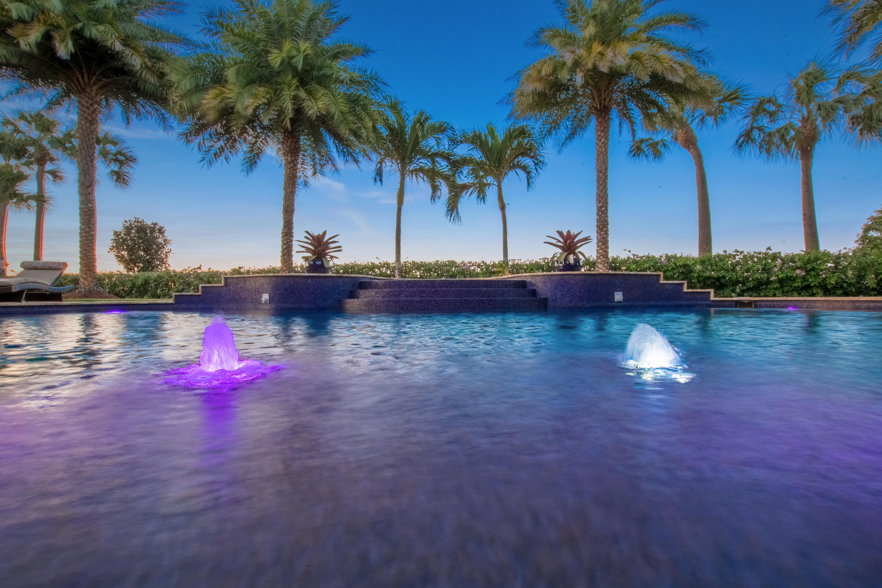 10817 Pisa Road Wellington, FL 33414 - Photo 29 of 30 View of pool at sunset