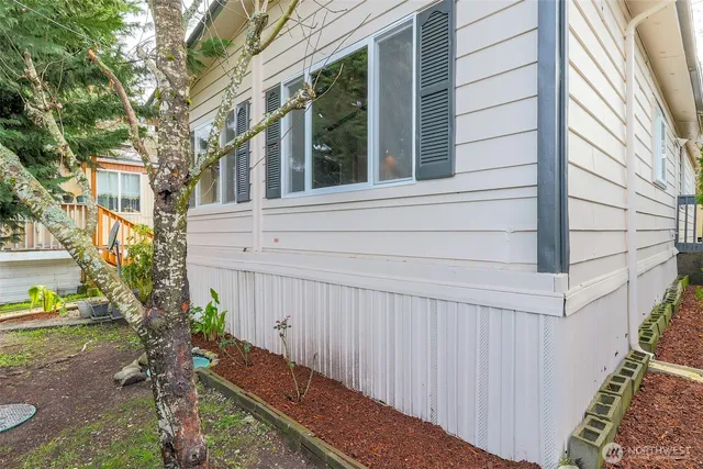 a backyard of a house