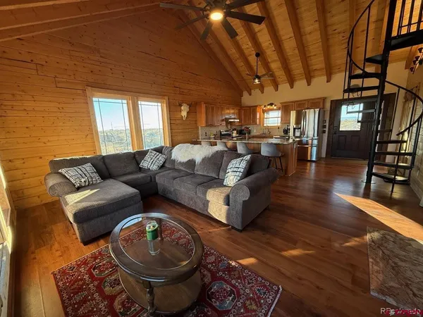 a view of a house with wooden floor
