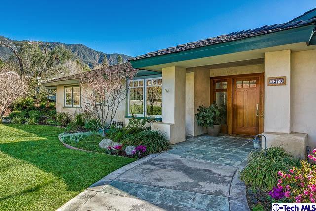 1270 Wynn Road Pasadena, CA 91107 - Photo 4 of 37 a front view of a house with a garden