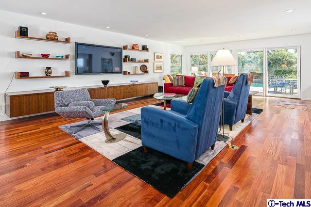 1270 Wynn Road Pasadena, CA 91107 - Photo 6 of 37 a living room with furniture and a wooden floor