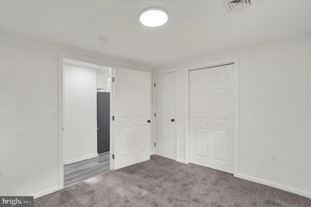 a view of an empty room