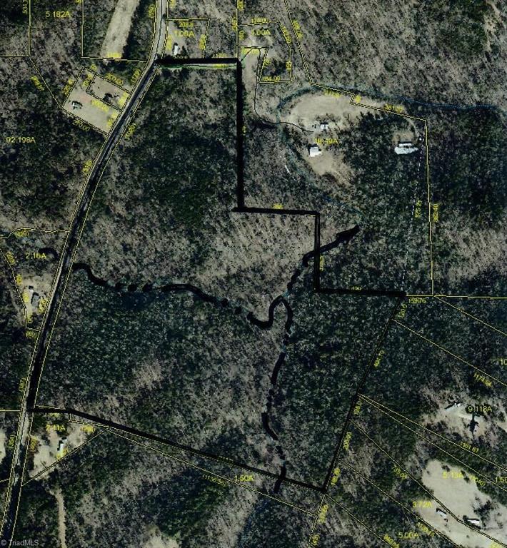 Aerial View, see Pinch Gut Creek in the middle of the Property