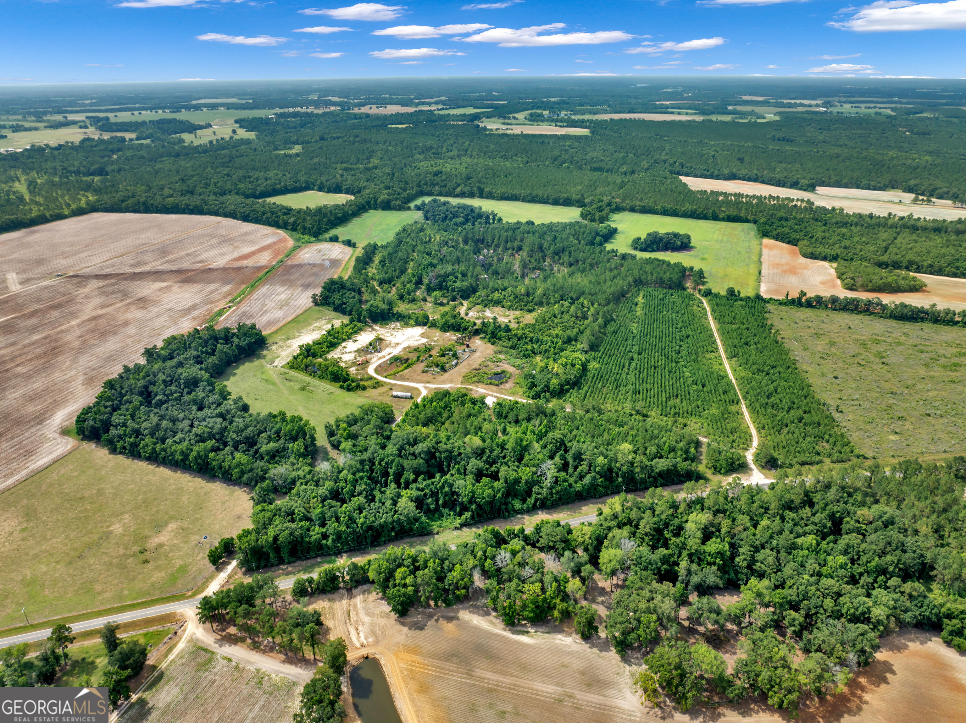 0 Harrell Road Whigham, GA 39897 - Photo 5 of 39 an aerial view of river residential houses with outdoor space and swimming pool