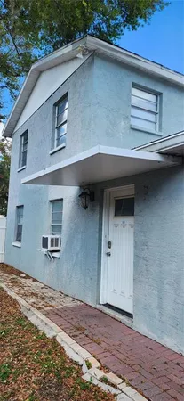 a backyard of a house