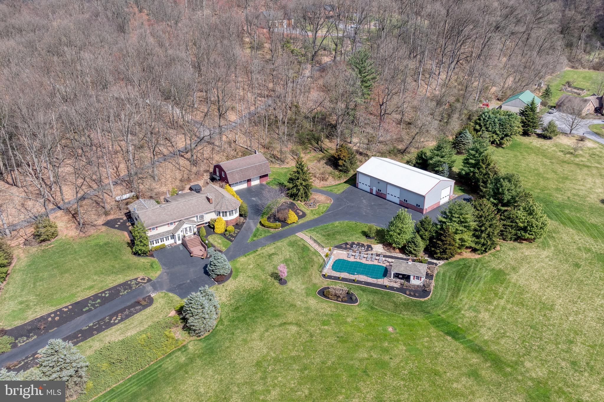 240 Pine View Drive Denver, PA 17517 - Photo 74 of 81 Aerial of the beautiful home and property.