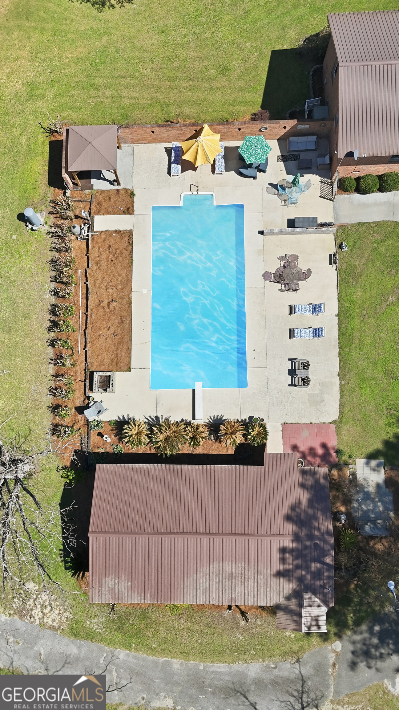 333 Rainbow Ridge Swainsboro, GA 30401 - Photo 40 of 46 an aerial view of residential houses with outdoor space
