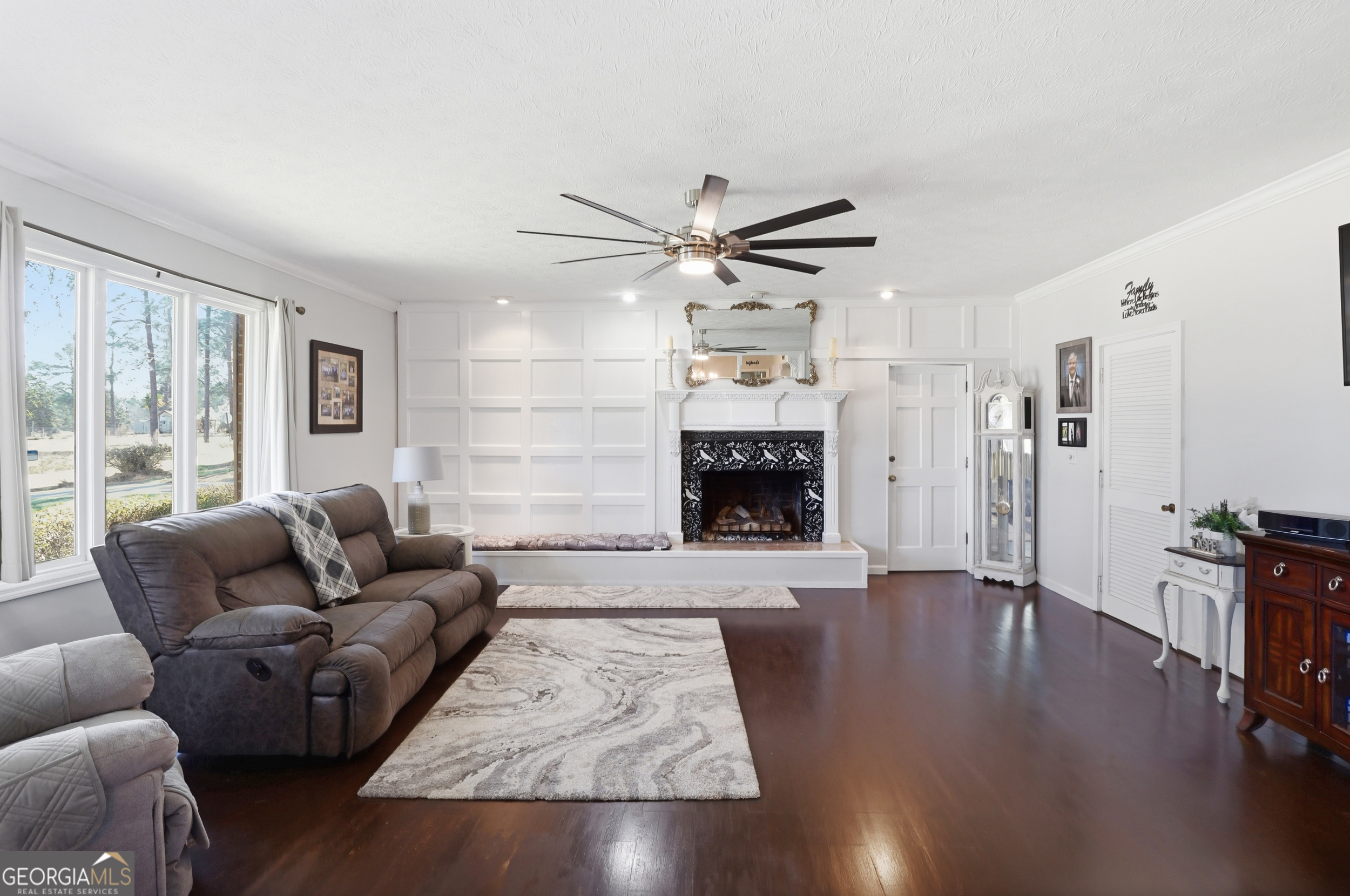 333 Rainbow Ridge Swainsboro, GA 30401 - Photo 8 of 46 a living room with furniture and a fireplace