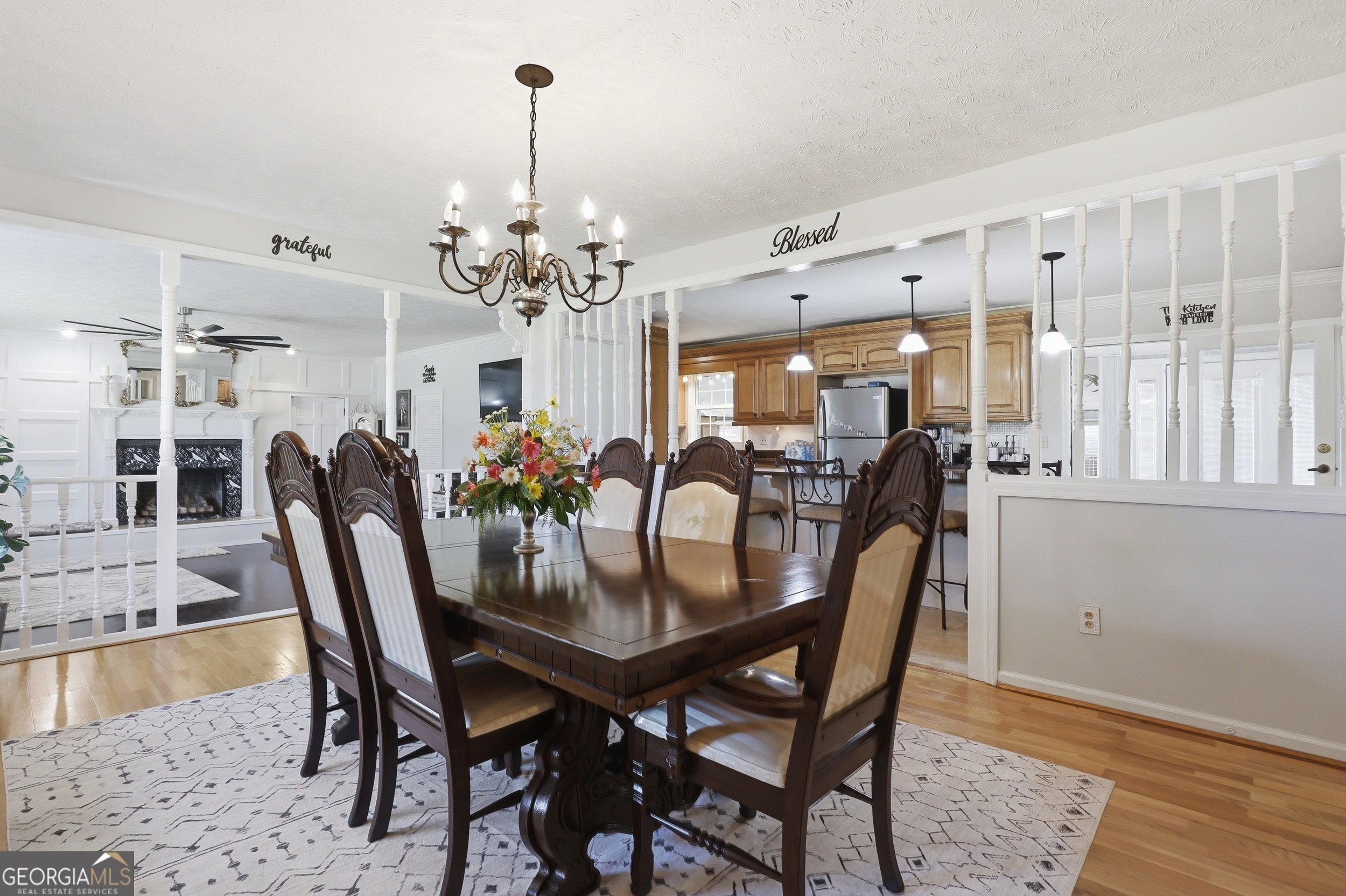 333 Rainbow Ridge Swainsboro, GA 30401 - Photo 10 of 46 a view of a dining room with furniture and chandelier